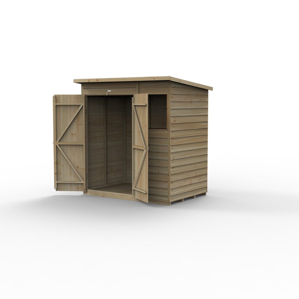 4LIFE Pent Shed 6×4 – 1 Window – 1 Window – Double Door 5013053203729 2